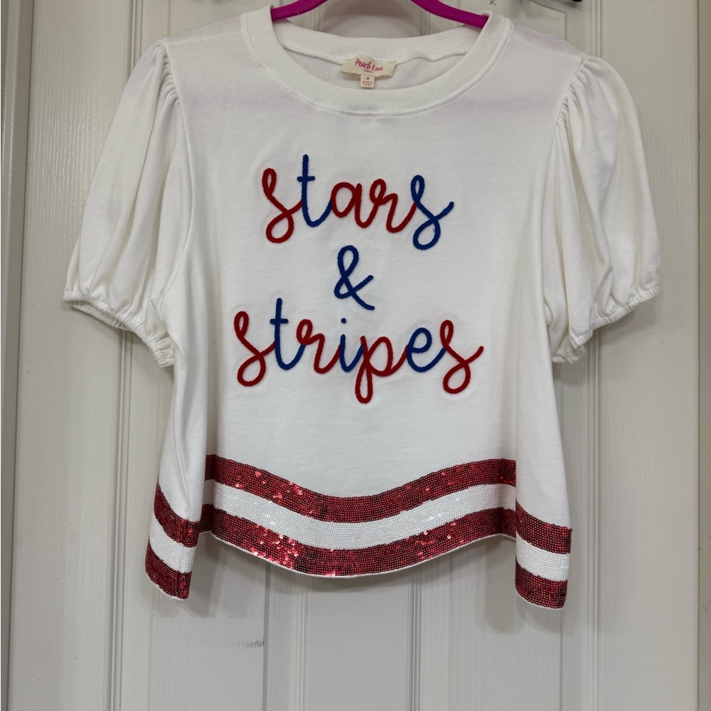 Patriotic Stars & Stripes Blouse